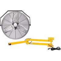 Trousse de ventilateur pour poste de travail industriel avec bras double verrouillable, Dia 24", 3 vitesses Waymarc Industries Inc