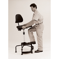 Industrial Stool, Stationary, Adjustable Height, 250 lbs. Capacity Waymarc Industries Inc