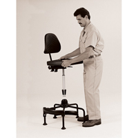 Industrial Stool, Stationary, Adjustable Height, 250 lbs. Capacity Waymarc Industries Inc