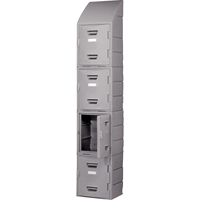 Locker, 15" x 15" x 31", Grey, Assembled FC691 | Waymarc Industries Inc