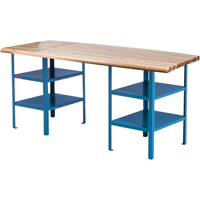 &eacute;tabli sur pi&eacute;destal extra robuste, Cap 2500 lb, 120" la x 30" p, 34" h Waymarc Industries Inc