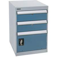 Pedestal Workbench with One Door & Two Drawers, 2 Drawers, 18" W x 21" D x 28" H FH668 | Waymarc Industries Inc