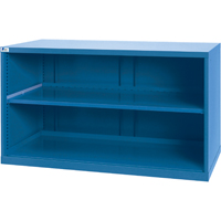Shelf Cabinets, Steel, 33-1/2" H x 56-1/2" W x 28-1/2" D, Bright blue FI157 | Waymarc Industries Inc