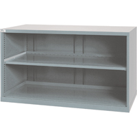 Shelf Cabinets, Steel, 33-1/2" H x 56-1/2" W x 28-1/2" D, Light Grey FI158 | Waymarc Industries Inc