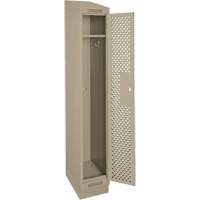Casiers Clean Line, 12" x 18" x 82", Acier, Beige, Rivet (assembl&eacute;), Perfor&eacute; Waymarc Industries Inc