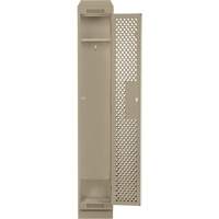 Casiers Clean Line, 12" x 18" x 82", Acier, Beige, Rivet (assembl&eacute;), Perfor&eacute; Waymarc Industries Inc