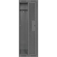 Casiers Clean Line, Bloc de 2, 24" x 12" x 72", Acier, Charbon, Rivet (assembl&eacute;), Perfor&eacute; Waymarc Industries Inc