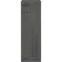 Clean Line Lockers, Bank of 2, 24" x 12" x 82", Steel, Charcoal, Rivet (Assembled), Perforated Waymarc Industries Inc