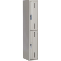 Casiers robustes Concorde, 2 niveaux, 12" x 18" x 72", Acier, Gris, Soud&eacute; (assembl&eacute;) Waymarc Industries Inc