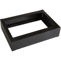 Base encastr&eacute;e pour casiers robustes enti&egrave;rement soud&eacute;e Concorde, 1 Blocs, 4" lo x 12" la x 17" p, Noir, Acier Waymarc Industries Inc