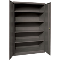 Deep Hi-Boy Storage Cabinet, Steel, 4 Shelves, 72" H x 36" W x 24" D, Charcoal Waymarc Industries Inc