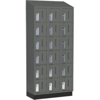 Casiers robustes Concorde, 6 niveaux, Bloc de 3, 36" x 18" x 82", Acier, Charbon, Soud&eacute; (assembl&eacute;) Waymarc Industries Inc