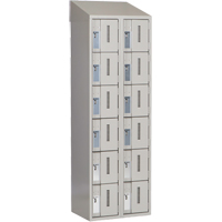 Casiers robustes Concorde, 6 niveaux, Bloc de 2, 24" x 18" x 78", Acier, Gris, Soud&eacute; (assembl&eacute;) Waymarc Industries Inc