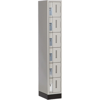 Casiers robustes Concorde, 6 niveaux, 12" x 18" x 76", Acier, Gris, Soud&eacute; (assembl&eacute;) Waymarc Industries Inc