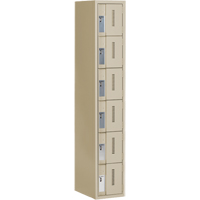 Casiers robustes Concorde, 6 niveaux, 12" x 18" x 72", Acier, Beige, Soud&eacute; (assembl&eacute;) Waymarc Industries Inc