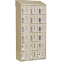 Casiers robustes Concorde, 6 niveaux, Bloc de 3, 36" x 18" x 78", Acier, Beige, Soud&eacute; (assembl&eacute;) Waymarc Industries Inc