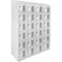 Assembled Clean Line™ Perforated Economy Lockers FL355 | Waymarc Industries Inc
