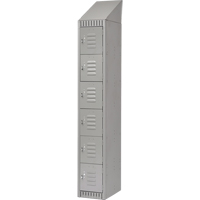 Casiers, 6 niveaux, 12" x 18" x 82", Acier, Gris, D&eacute;mont&eacute; Waymarc Industries Inc