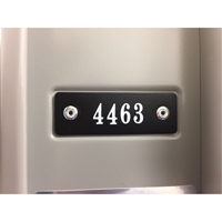 Locker Plate Numbers FL639 | Waymarc Industries Inc