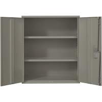 Lo-Boy Storage Cabinet, Steel, 2 Shelves, 40" H x 36" W x 18" D, Grey Waymarc Industries Inc