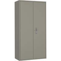 Wardrobe Storage Cabinet, Steel, 36" W x 18" D x 72" H, Grey Waymarc Industries Inc