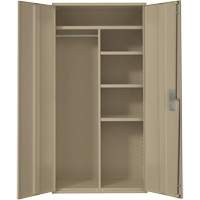 Combination Storage Cabinet, Steel, 6 Shelves, 72" H x 36" W x 18" D, Beige Waymarc Industries Inc