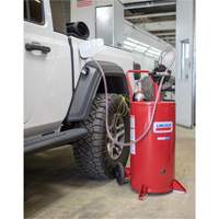 Chariot &agrave; carburant en acier de 25 gallons avec pompe rotative bidirectionnelle Waymarc Industries Inc