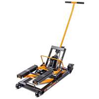 ATV and Motorcycle Jack, 0.75 Ton(s) Capacity, 4-2/3" Lowered, 14-1/2" Raised, Manual Hydraulic Waymarc Industries Inc