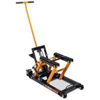 ATV and Motorcycle Jack, 0.75 Ton(s) Capacity, 4-2/3" Lowered, 14-1/2" Raised, Manual Hydraulic Waymarc Industries Inc