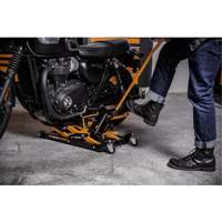 ATV and Motorcycle Jack, 0.75 Ton(s) Capacity, 4-2/3" Lowered, 14-1/2" Raised, Manual Hydraulic Waymarc Industries Inc