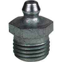 Straight Extra-Short Grease Fitting, Steel, 0.25 NPT Thread Waymarc Industries Inc