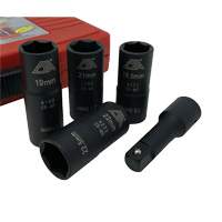 Flip Socket Kit, 5 Pieces, 1/2" Drive Size Waymarc Industries Inc