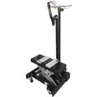 Cric de service de plancher &agrave; profil bas, 12 tonne(s) Capacit&eacute;, 7-1/2" Abaiss&eacute;e, 15" &eacute;lev&eacute;e, Air comprim&eacute;/hydraulique Waymarc Industries Inc