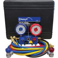 R134A 4-Way Aluminum Manifold Gauge Set Waymarc Industries Inc