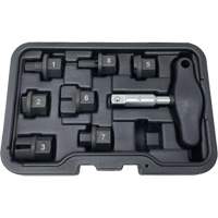 Trousse d'outils pour bouchons de vidange dhuile 8 morceaux Waymarc Industries Inc