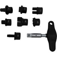 Trousse d'outils pour bouchons de vidange dhuile 8 morceaux Waymarc Industries Inc