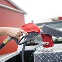 Red Automatic Gasoline Spout Nozzle Waymarc Industries Inc