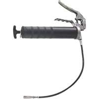 Pistolet &agrave; graisse robuste &agrave; poign&eacute;e pistolet avec rallonge de tuyau flexible, Capacit&eacute; 14 oz Waymarc Industries Inc