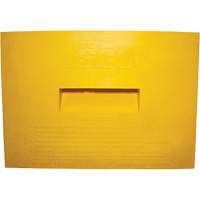 Cale de roue, Polyur&eacute;thane, Jaune, 15-1/4" la x 12-1/8'' p x 10-3/4" h Waymarc Industries Inc