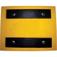 Cale de roue, Polyur&eacute;thane, Jaune, 15-1/4" la x 12-1/8'' p x 10-3/4" h Waymarc Industries Inc