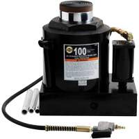 Air Actuated Bottle Jack, 100 Ton(s), Air Hydraulic/Manual Hydraulic, 17-22/25" Raised Height Waymarc Industries Inc