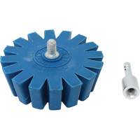 Conical Gear Eraser Wheel with Quick-Connect Arbor Adapter Waymarc Industries Inc