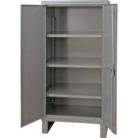 Armoire tr&egrave;s robuste, Acier, 3 Tablettes, 66" h x 36" la x 24" P, Gris Waymarc Industries Inc