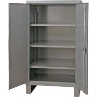 Armoire tr&egrave;s robuste, Acier, 3 Tablettes, 66" h x 48" la x 24" P, Gris Waymarc Industries Inc