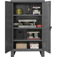 Armoire tr&egrave;s robuste, Acier, 3 Tablettes, 66" h x 60" la x 24" P, Gris Waymarc Industries Inc