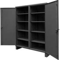 Armoire tr&egrave;s robuste, Acier, 8 Tablettes, 78" h x 72" la x 24" P, Gris Waymarc Industries Inc