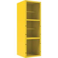 Spill Control Cabinet, 1 Shelves, 72" H x 24" W x 24" D, Steel, Yellow Waymarc Industries Inc