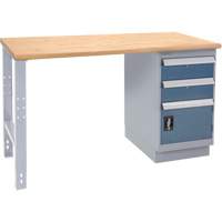 &eacute;tabli industriel, Porte a/combinaison de tiroirs, Cap 1000 lb, 72" la x 30" p, 34" h Waymarc Industries Inc