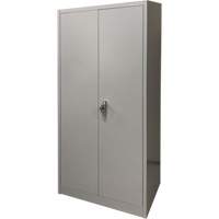 Armoire de rangement, Acier, 4 Tablettes, 66" h x 30" la x 15" P, Gris Waymarc Industries Inc