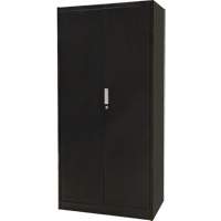 Combination Storage Cabinet, 36" W x 18" D x 72" H, Black Waymarc Industries Inc